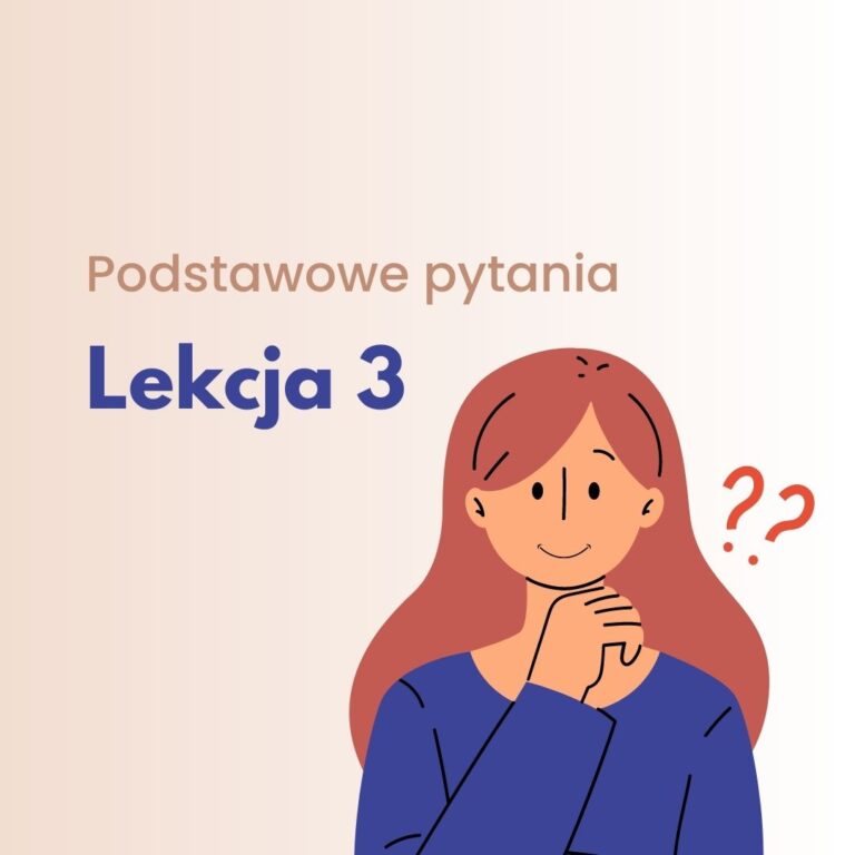 lekcja 3 - podstawowe pytania po niemiecku